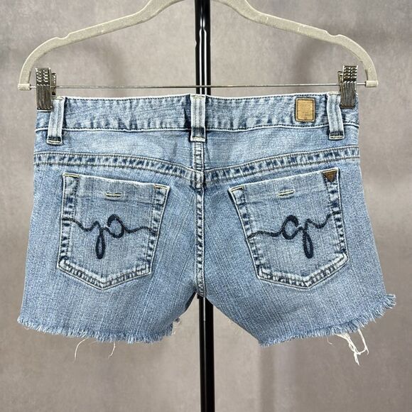 Guess Jeans Low-Rise Daredevil Cut-off Shorts - Picture 2 of 6